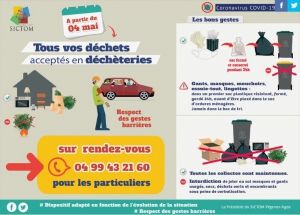 01 COM Réouverture déchetterie pour tous déchets