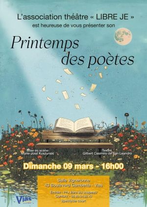 Affiche Libre Je - spectacle