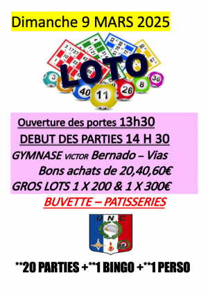 Affiche loto UNC